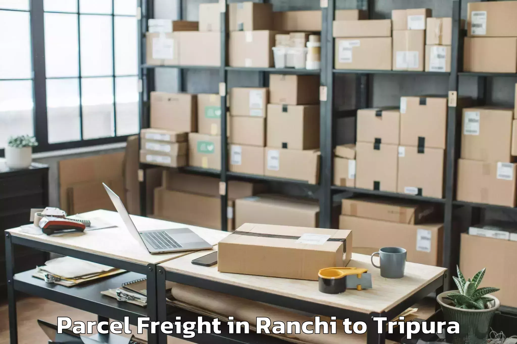 Top Ranchi to Kailashahar Parcel Freight Available